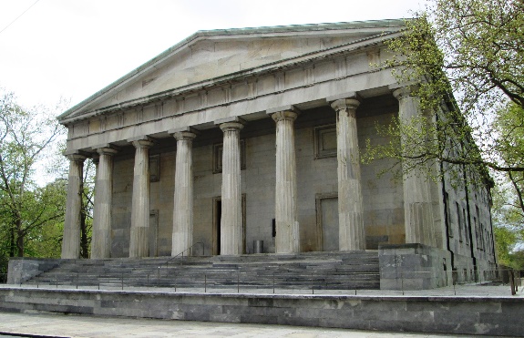 image of the Second Bank of the United States in Philadelphia